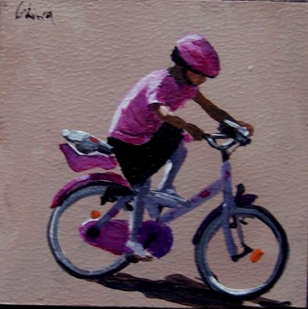 petite fille au vélo